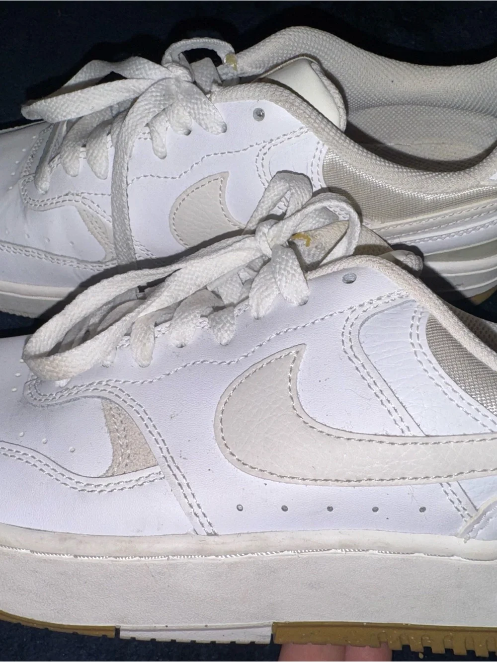 Nike Women’s White Low-Top Leather Sneakers